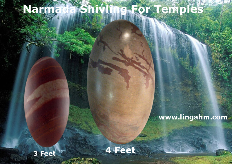 3 and 4 feet narmadeshwar shivling for temple